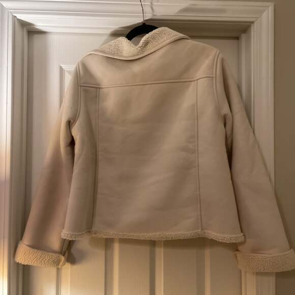 L.L. Bean Women's Faux Suede Sherpa Lined Jacket - Picture 3 of 3